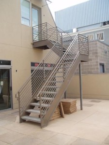 Blacksmith Building courtyard stairs