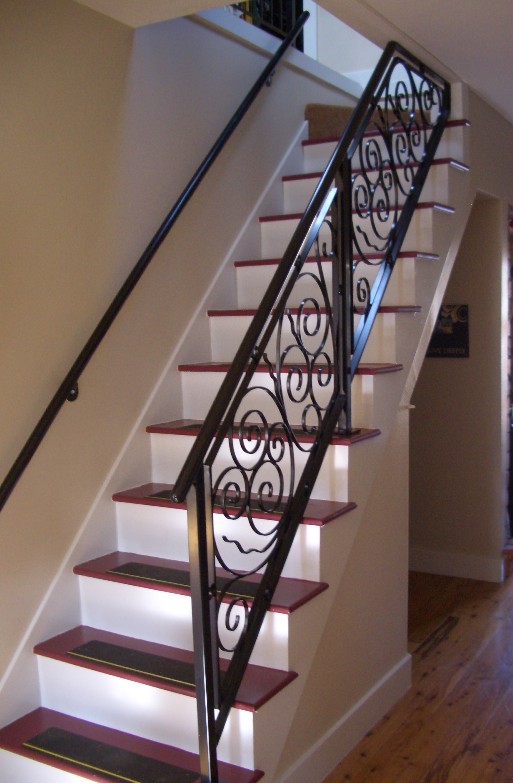 Old World French Scroll with Matching Handrail