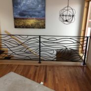 Abstract Wave Railing