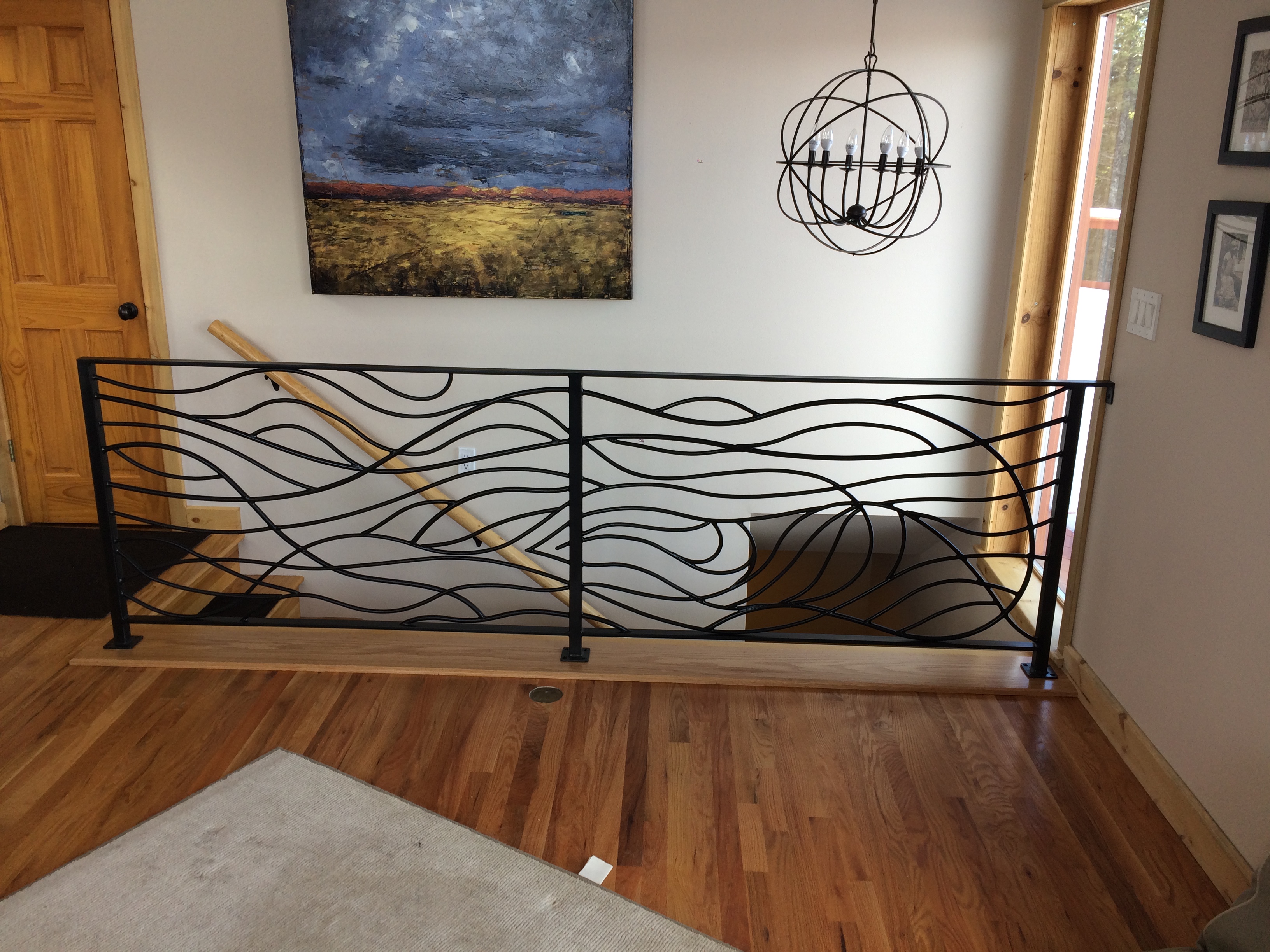 Abstract Wave Railing