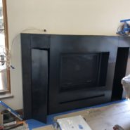 Fireplace with Cabinets